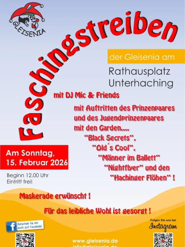Wir freuen uns sehr auf nächsten Sonntag, wenn wir dank unserer großartigen Freunde der @faschingsgesellschaftgleisenia zum ersten Mal mit einem Stand beim Unterhachinger Faschingstreiben dabei sein dürfen. Es erwartet Euch dank unserer Partner von @alpscoffee_schreyoegg und Alpenland Kaffee Technik leckerer gemahlener Kaffee, Espresso, Cappuccino. Dank toller Mamas und Papas aus der Haching-Familie gibt es dazu köstliche Muffins und Kuchen. Unsere „Haus- und Hofbäckerei“ @baeckerei_goetz_taufkirchen unterstützt uns dankenswerterweise mit leckersten Spezialkrapfen (Vanille, Schoko, Zwetschgen, Eierlikör, Nutella). Sämtliche übrigen Lebensmittel werden danach an @lebensmittelrettungmitherz übergeben, die diese in ihrer großartigen Weise weiterreichen. Alle Gewinne gehen wie immer zu 100% an unseren Sozialverein und helfen nachhaltig und unbürokratisch bedürftigen Menschen, Vereinen und Institutionen in Unterhaching und der Region! Wir freuen uns auf Euren zahlreichen Besuch und wünschen allen eine schöne Faschingszeit 🥳 #hachingschauthin #aushachingfürdieregion #zamhoidn